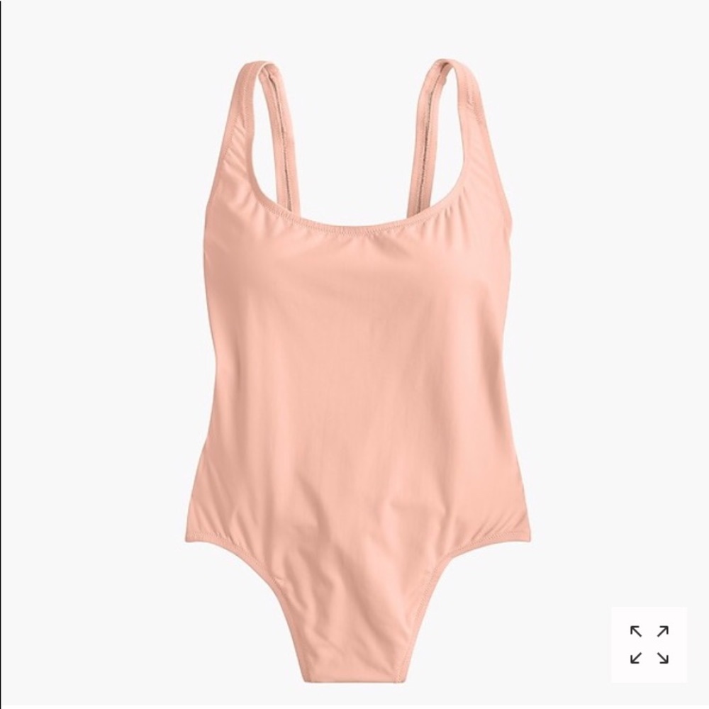J crew plunging scoop back one piece swimsuit